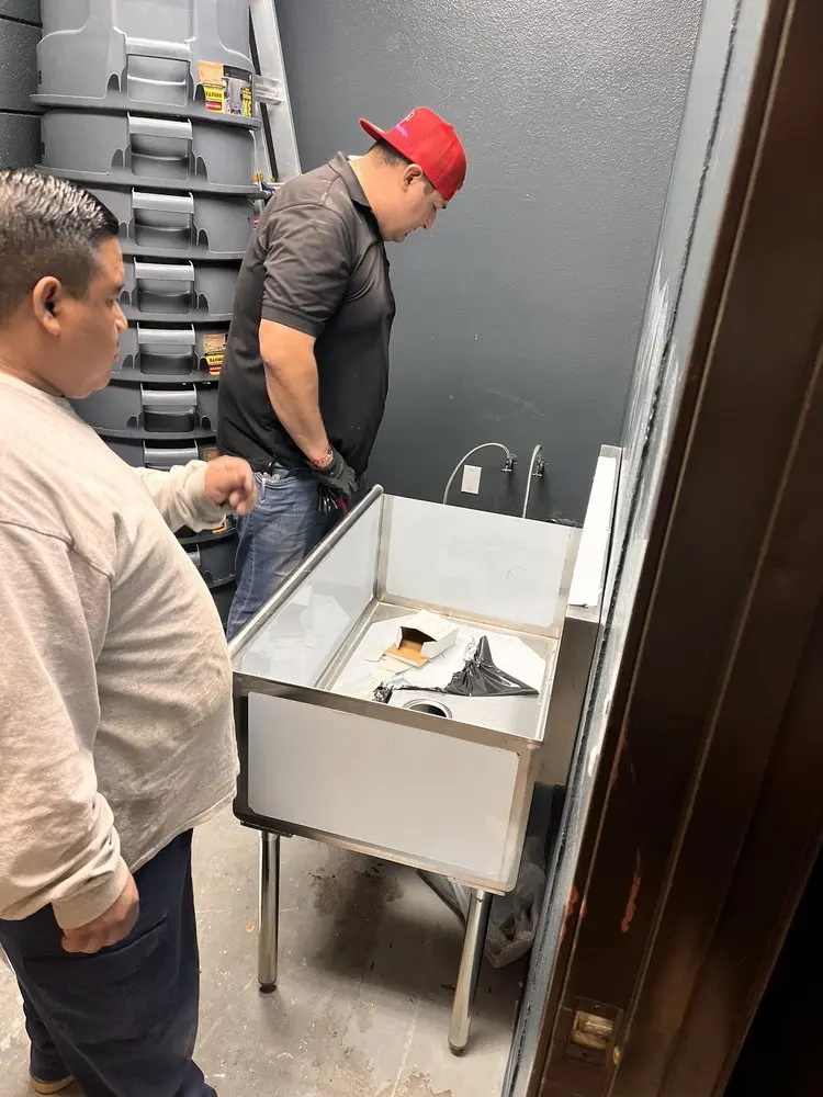 Commercial plumbing and sink installation in High Bridge